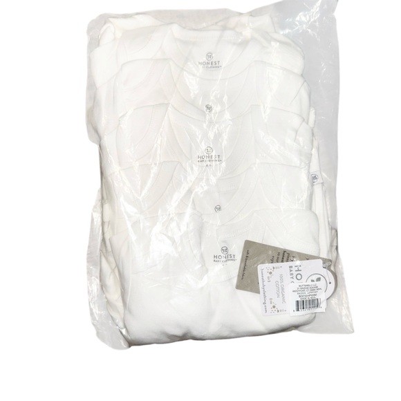 New HonestBaby 10-pack Short Sleeve Bodysuits One-piece 100% Organic Cotton - Picture 3 of 4